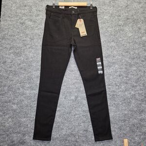 Levis 720 Jeans Womens 31 High-Rise Skinny Black Stretch Denim New With Tags